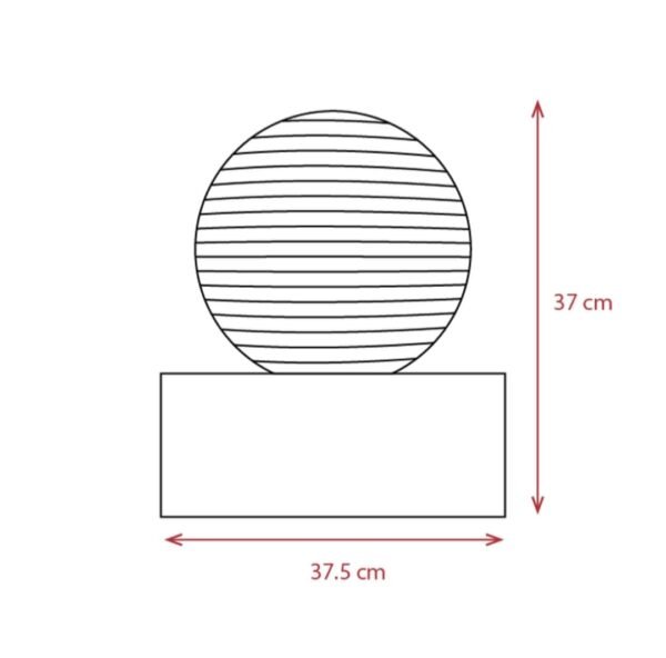 Aquacube water feature drawing