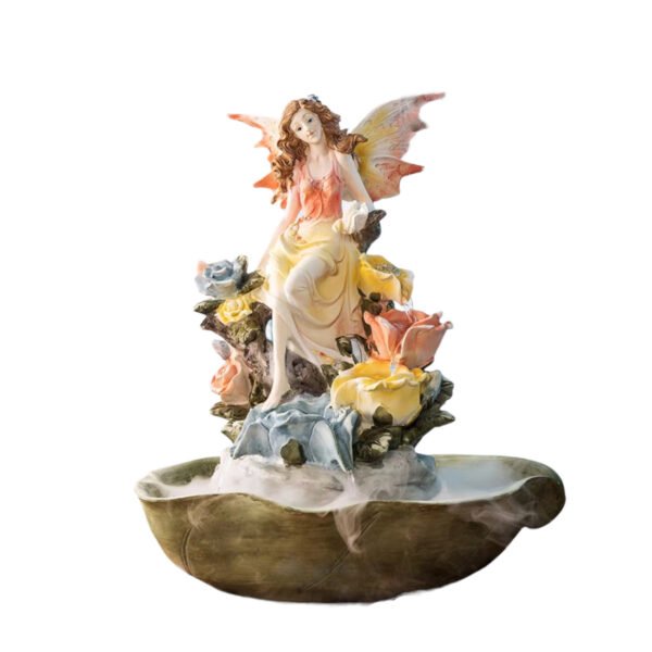 red fairy water feature