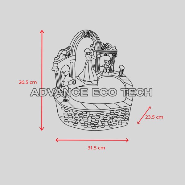 2d Wedding Water feature
