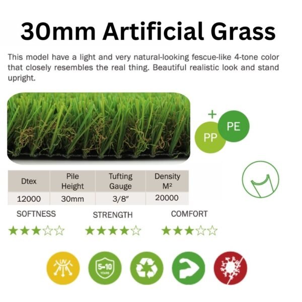 30mm Artificial Grass