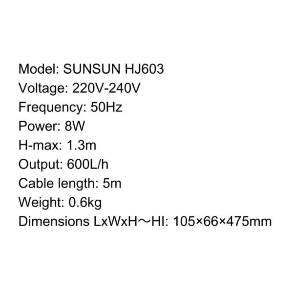 SUNSUN Submersible Pump - HJ3 Series With HydroWave Jet