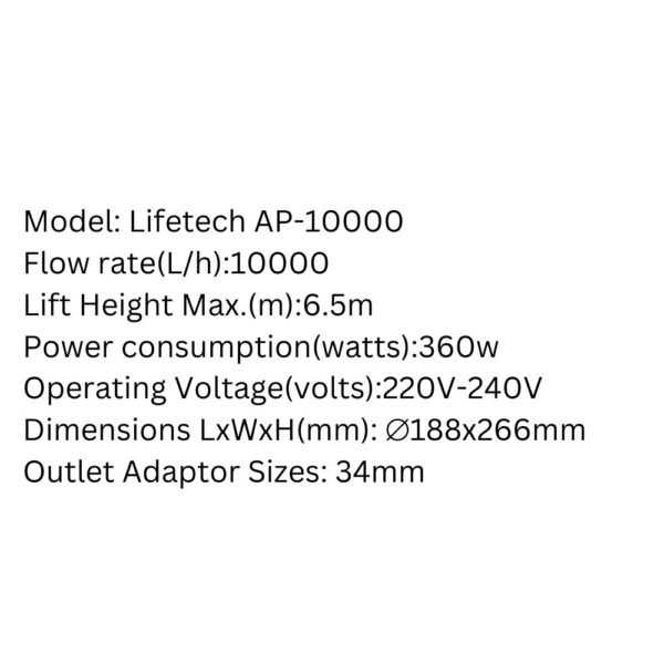 LIFETECH Submersible Pump – AP Series