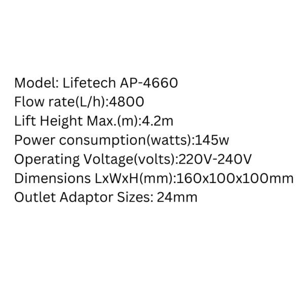 LIFETECH Submersible Pump – AP Series