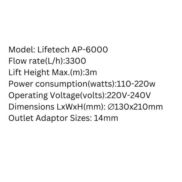 LIFETECH Submersible Pump – AP Series