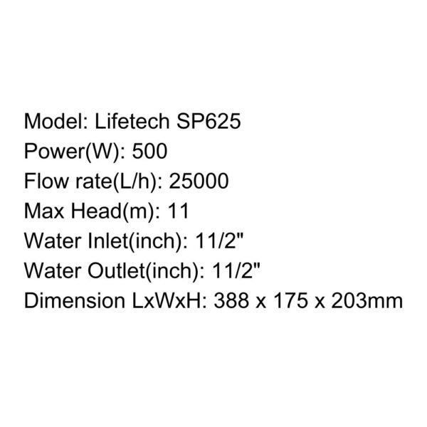 LIFETECH Submersible Pump – SP Series