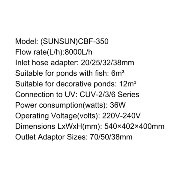 SUNSUN Pond Filter - CBF Series