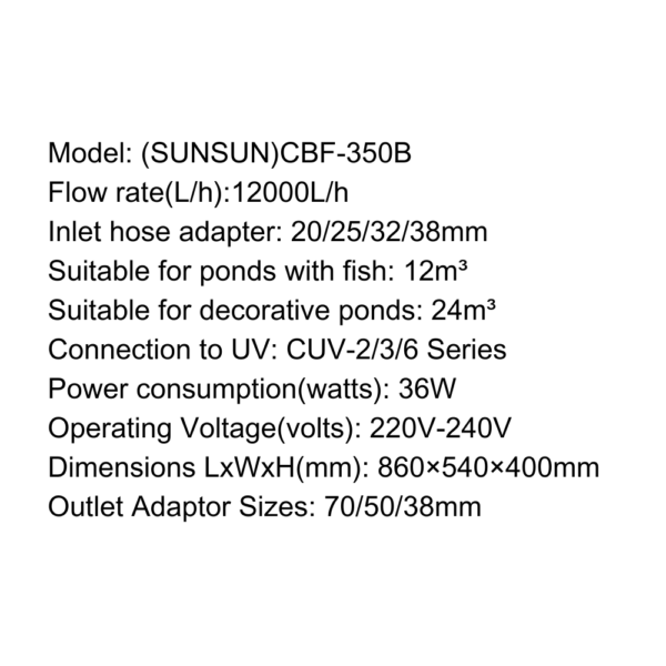 SUNSUN Pond Filter - CBF Series