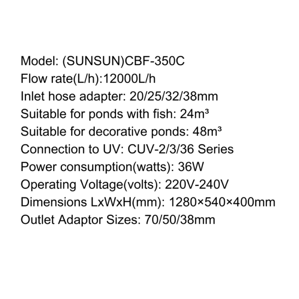 SUNSUN Pond Filter - CBF Series