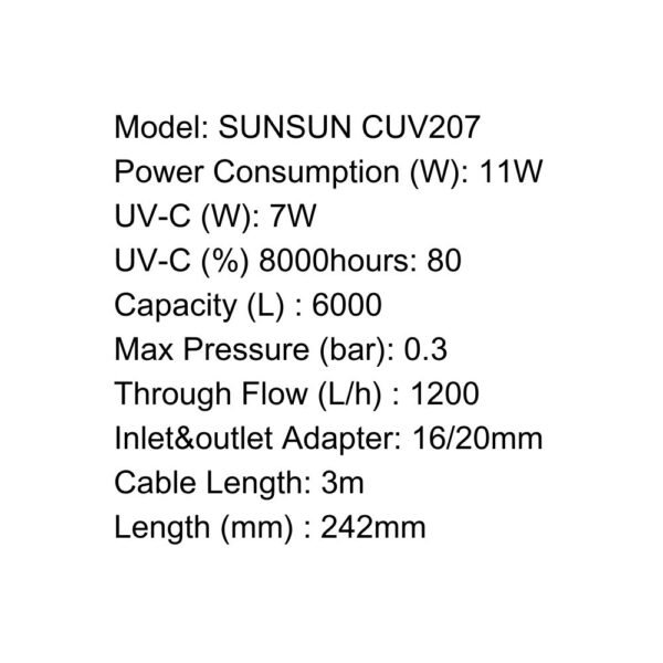 SUNSUN UV Filter - CUV Series