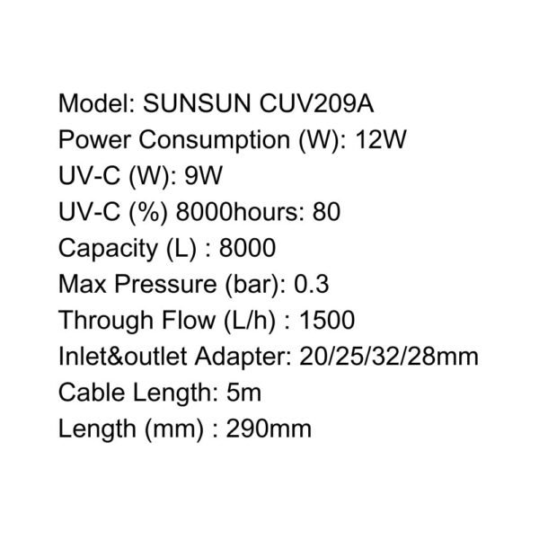 SUNSUN UV Filter - CUV Series