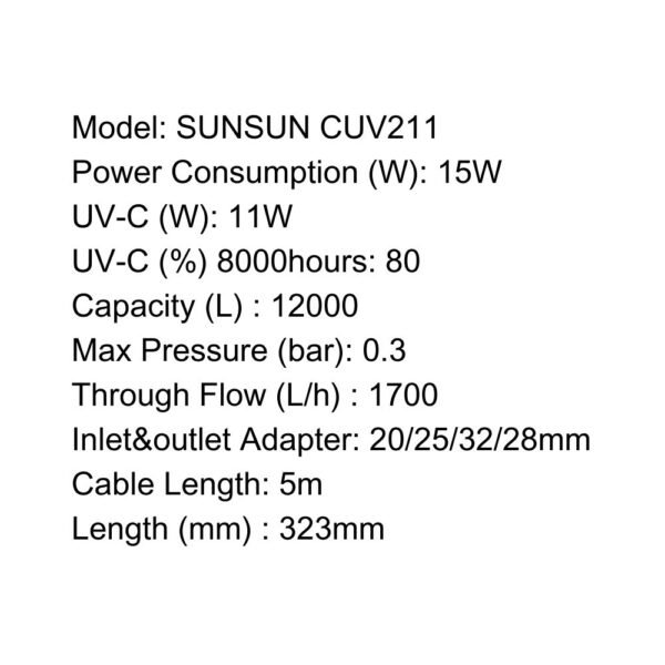 SUNSUN UV Filter - CUV Series