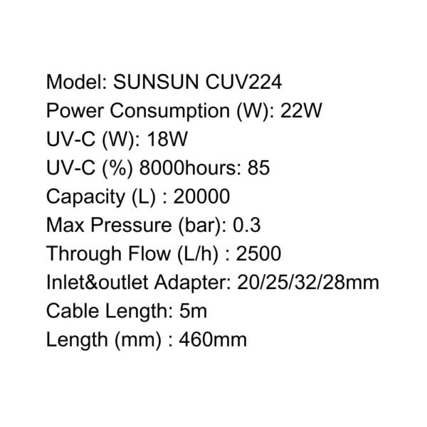 SUNSUN UV Filter - CUV Series