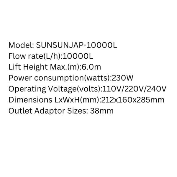 SUNSUN JAP-10000L