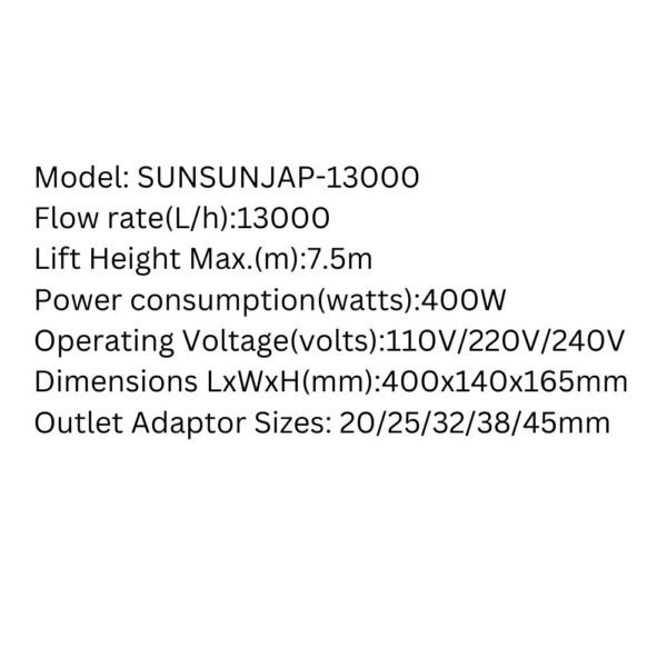 SUNSUN JAP-13000