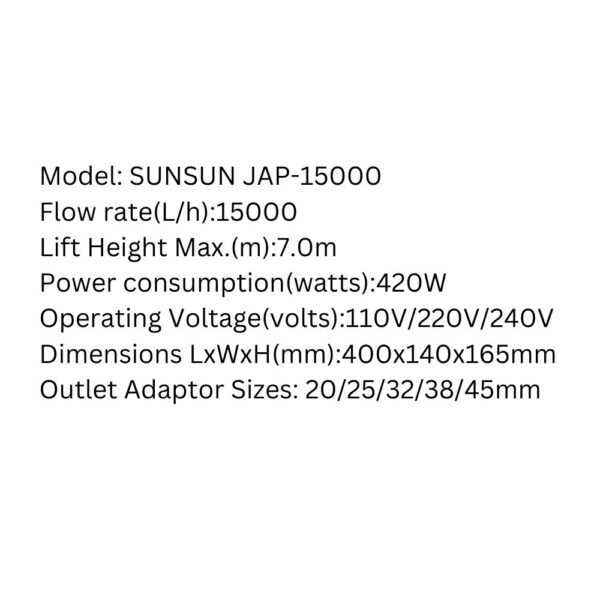 SUNSUN JAP-15000