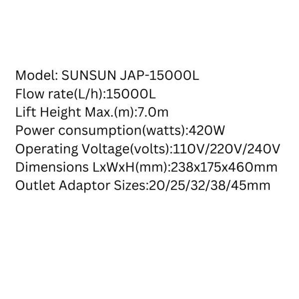 SUNSUN JAP-15000L