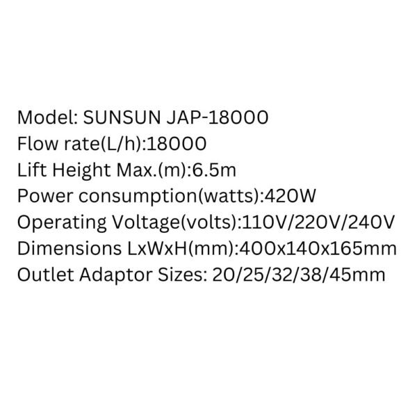 SUNSUN JAP-18000