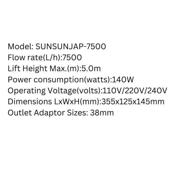 SUNSUN JAP-7500