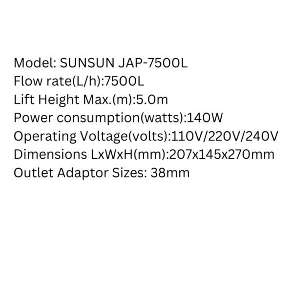 SUNSUN JAP-7500L