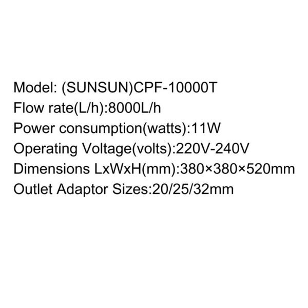 SUNSUN Pond Filter – CPF-T Series