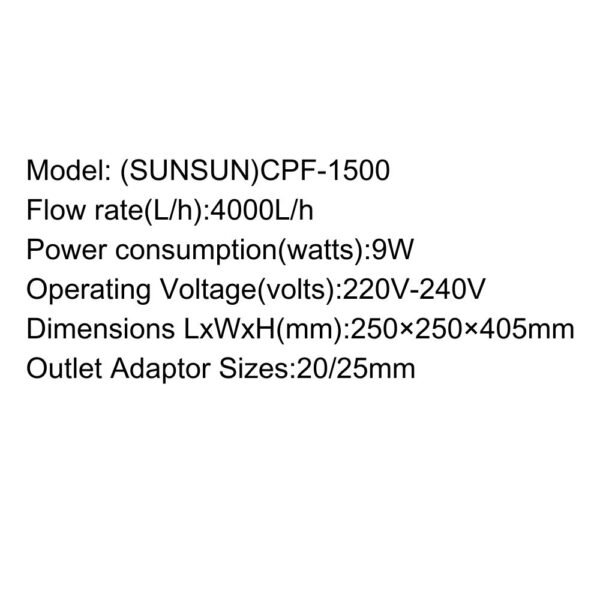 SUNSUN Pond Filter – CPF Series