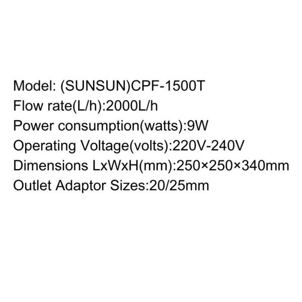 SUNSUN Pond Filter – CPF-T Series
