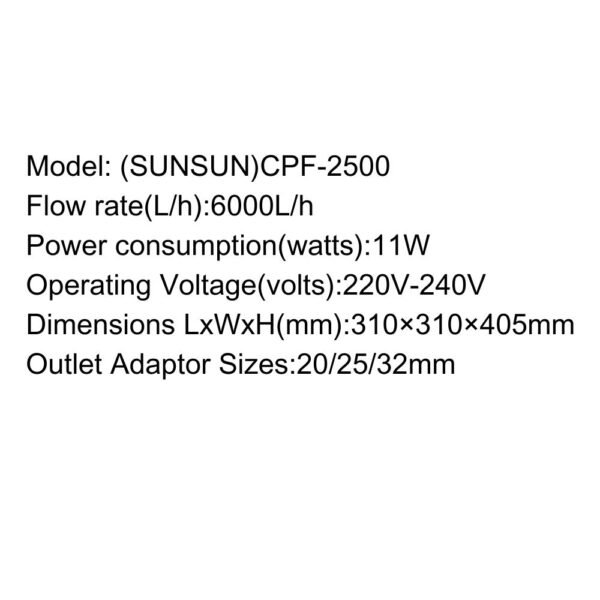 SUNSUN Pond Filter – CPF Series