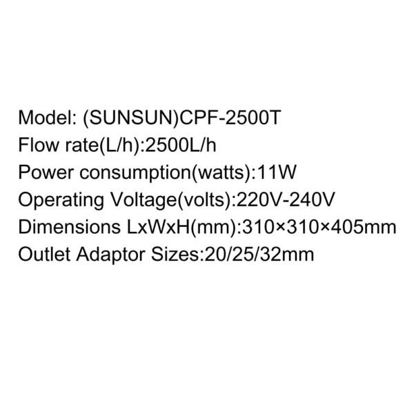 SUNSUN Pond Filter – CPF-T Series