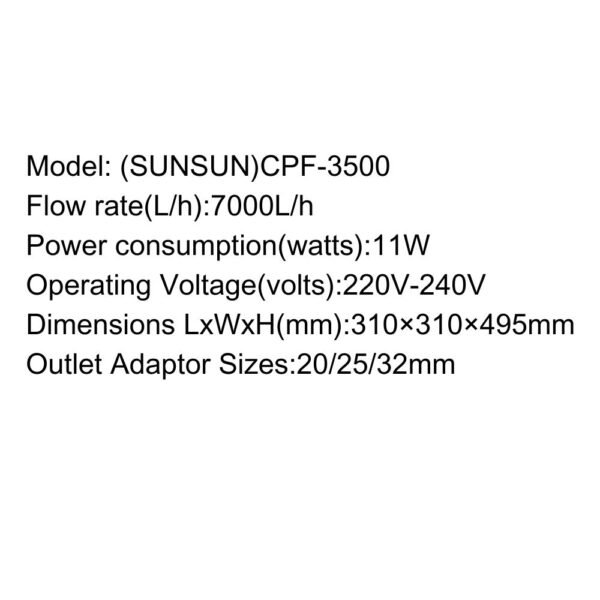 SUNSUN Pond Filter – CPF Series