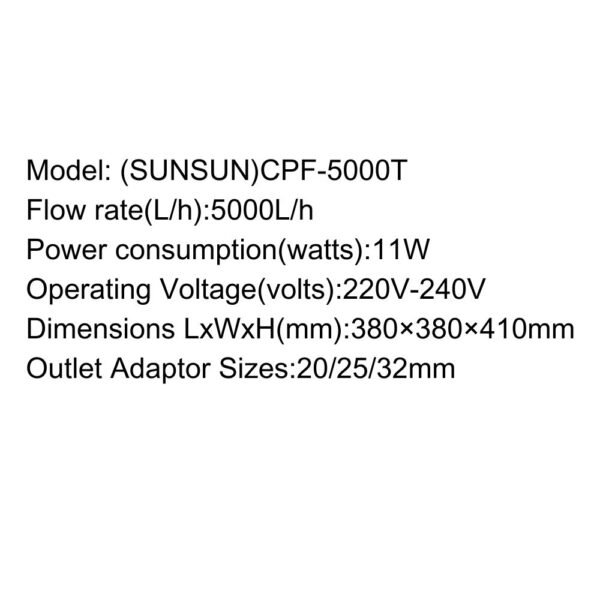 SUNSUN Pond Filter – CPF-T Series