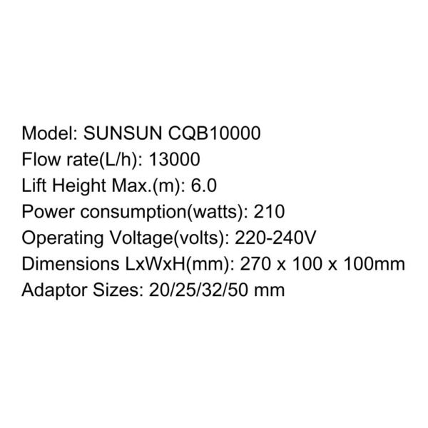 SUNSUN Submersible Pump – CQB Series