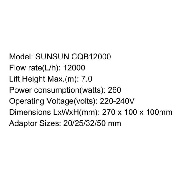 SUNSUN Submersible Pump – CQB Series