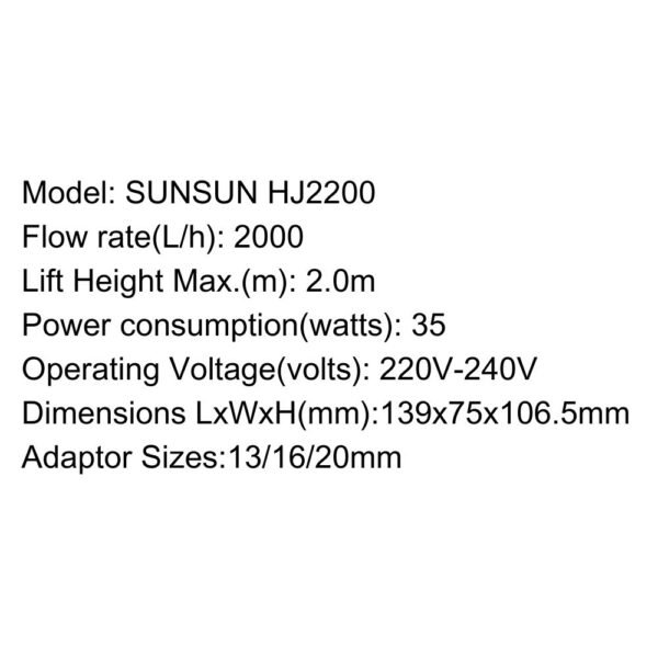 SUNSUN Submersible Pump - HJ Series