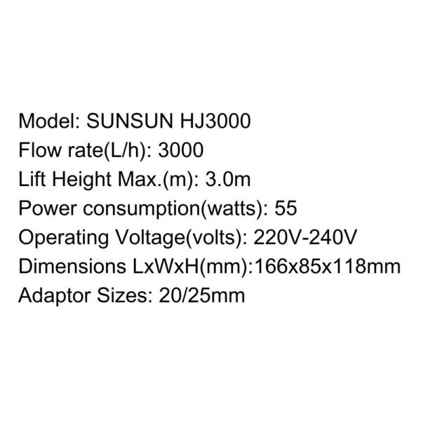 SUNSUN Submersible Pump - HJ Series