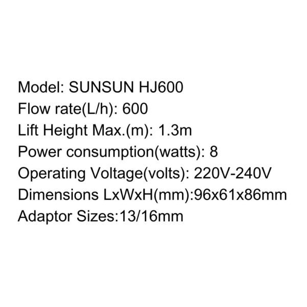 SUNSUN Submersible Pump - HJ Series