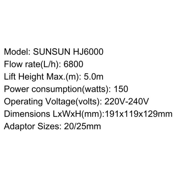 SUNSUN Submersible Pump - HJ Series