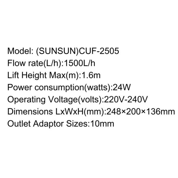 SUNSUN UV Filter – CUF Series