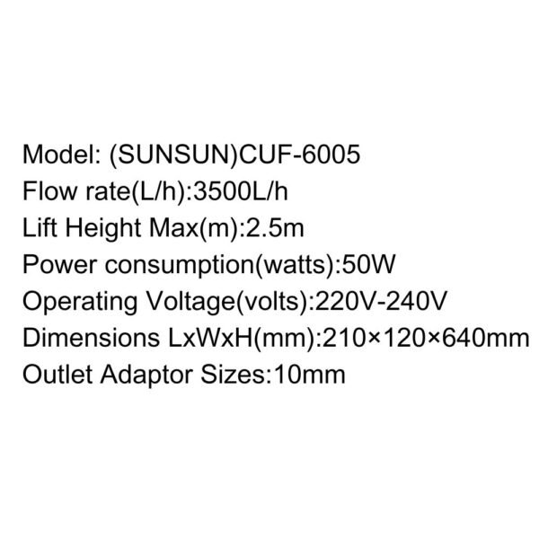SUNSUN UV Filter – CUF Series