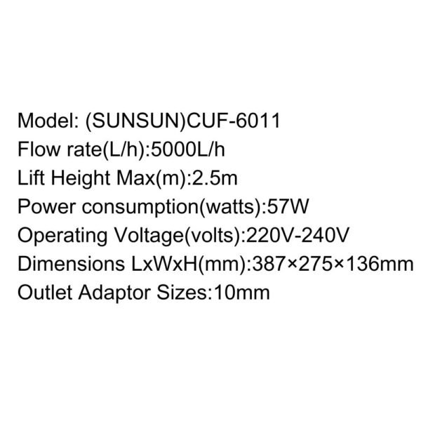 SUNSUN UV Filter – CUF Series
