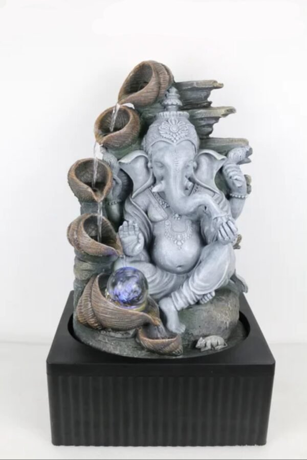 TableTop With Cups Ganesha Water Feature