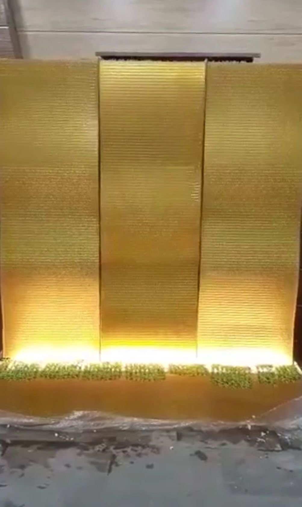 Custom acrylic wall panel water feature (Deposit)