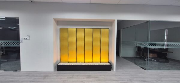 Custom acrylic wall panel water feature (Upon Installation)